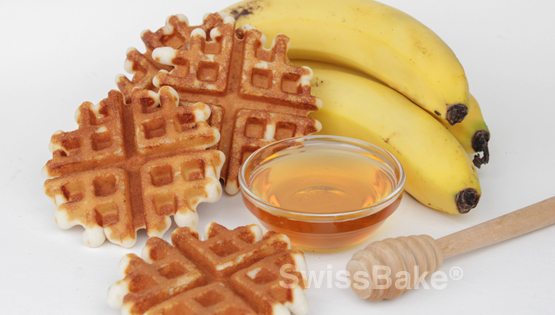 Banana Waffles Recipe using Banana Cake Mix